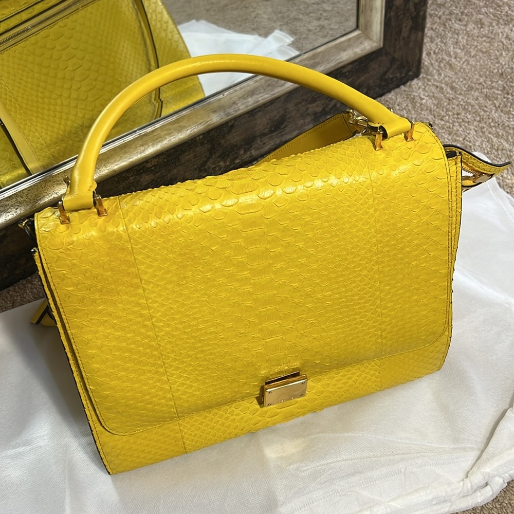 Celine Trapeze Crocodile Leather tote